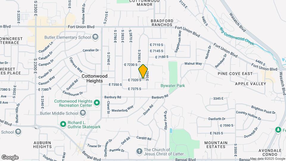 1477 E 7320 S St Map and Location Details