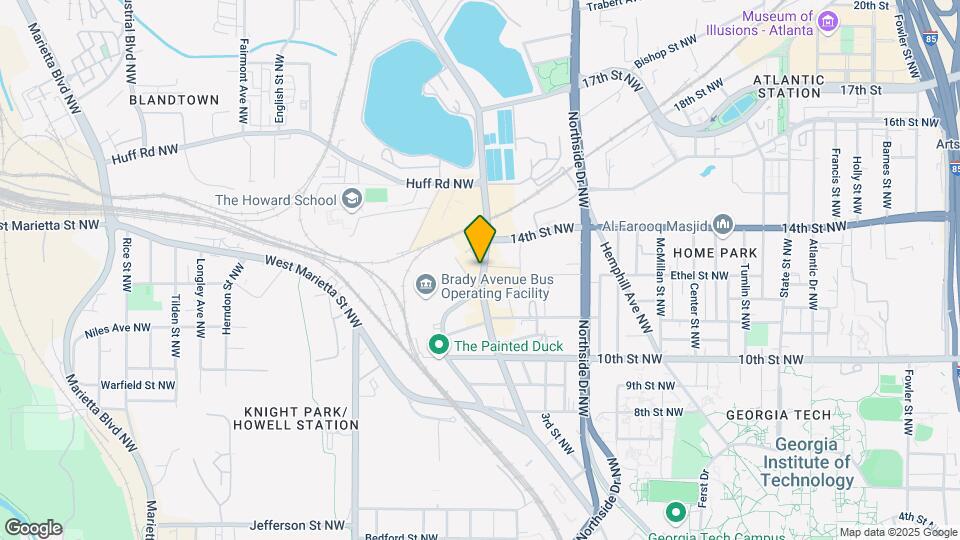 1100 Howell Mill Rd NW, Unit 313 Map and Location Details