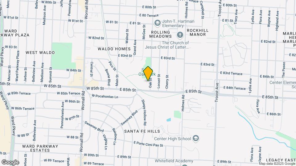 8430 Oak St Map and Location Details