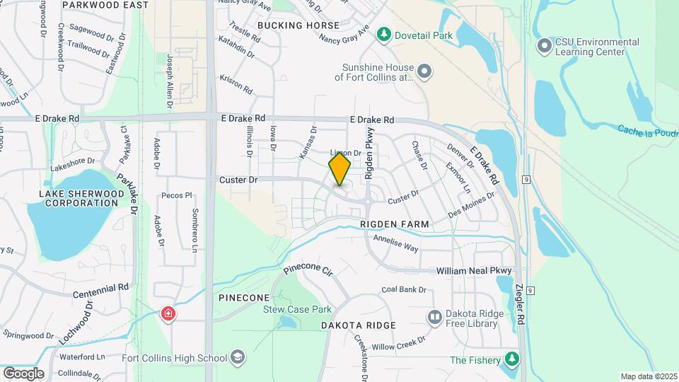 2550 Custer Dr Map and Location Details