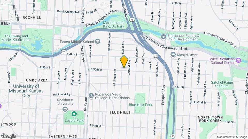 4941 Euclid Ave Map and Location Details