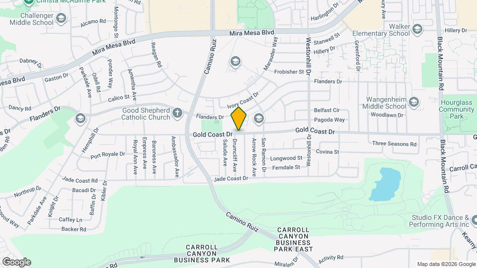 8449 Gold Coast Dr, Unit 1 Map and Location Details