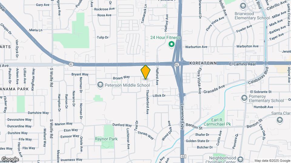 1349 Thunderbird Ave Map and Location Details