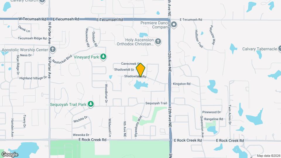 1004 Shadowlake Rd Map and Location Details