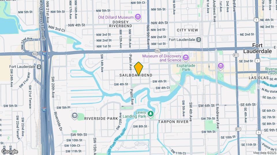 1004 W Las Olas Blvd Map and Location Details