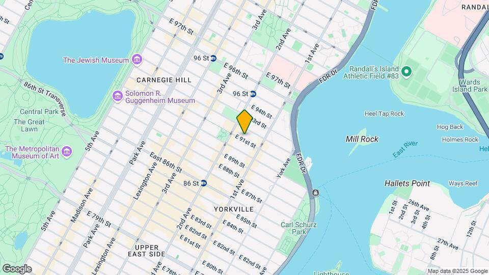 317 East 91st Street Map and Location Details