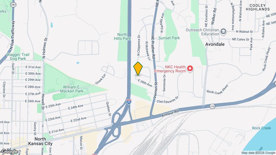 1900 E 28th Ave Mapa y Detalles de la Ubicación