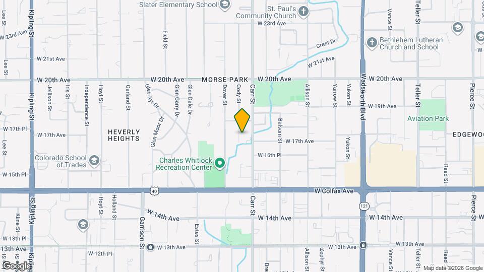 1690 Cody St Map and Location Details