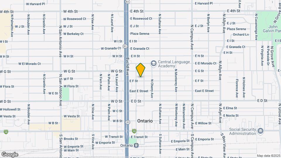215 E F St Map and Location Details