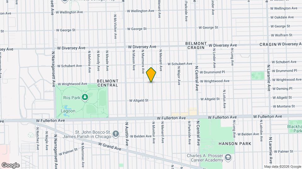 2554 N Monitor Ave, Unit 1 Map and Location Details