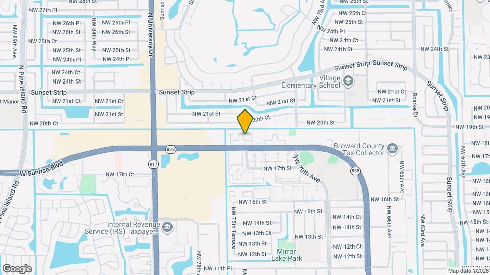 7385 W Sunrise Blvd Map and Location Details