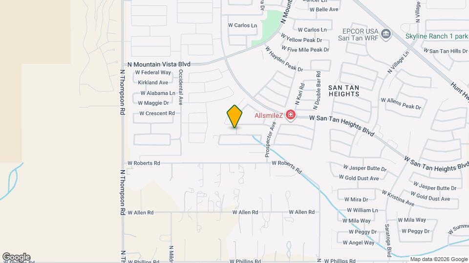 3822 W South Butte Rd Map and Location Details