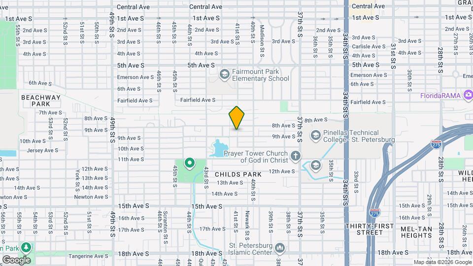 843 41st St S Map and Location Details