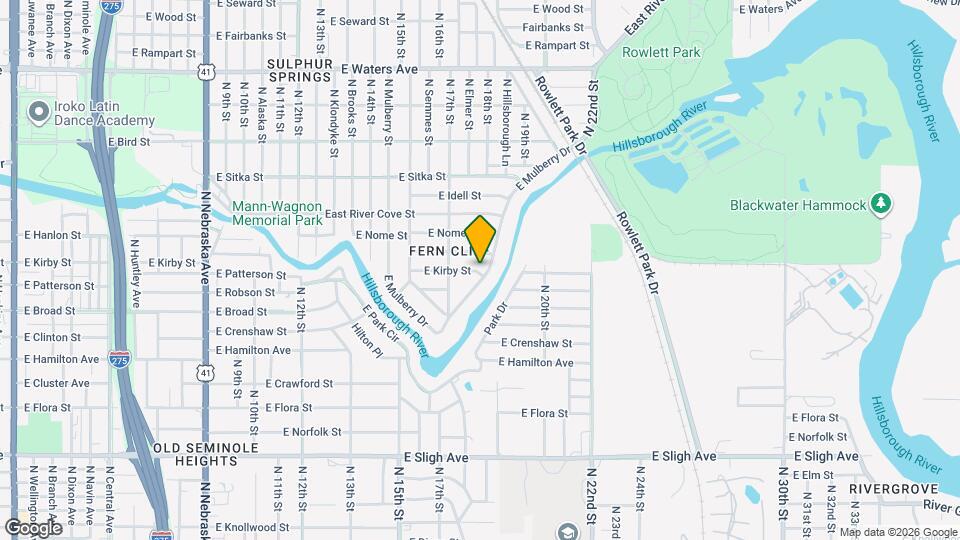 1736 E Mulberry Dr Map and Location Details