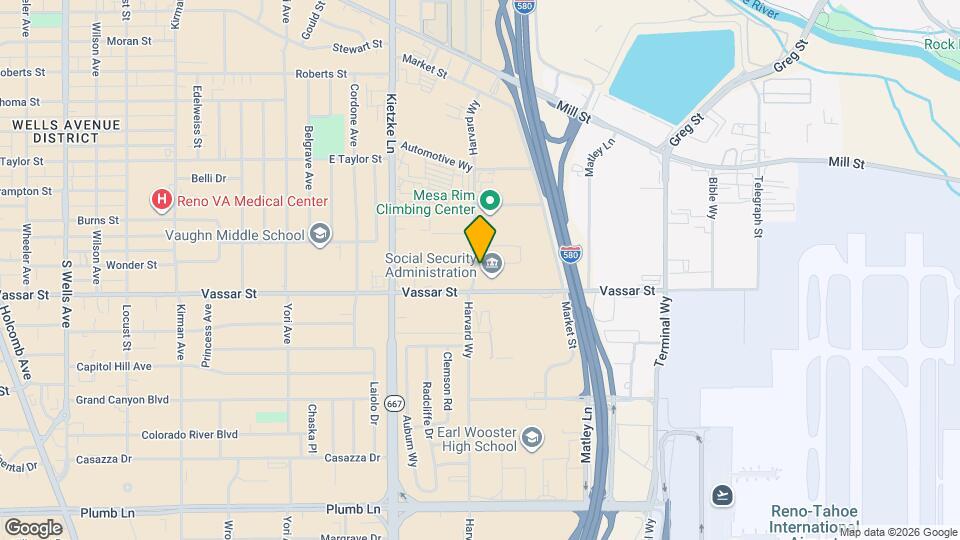 1100 Harvard Wy Mapa y Detalles de la Ubicación