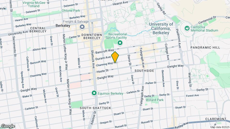 Channing Apartments Mapa y Detalles de la Ubicación