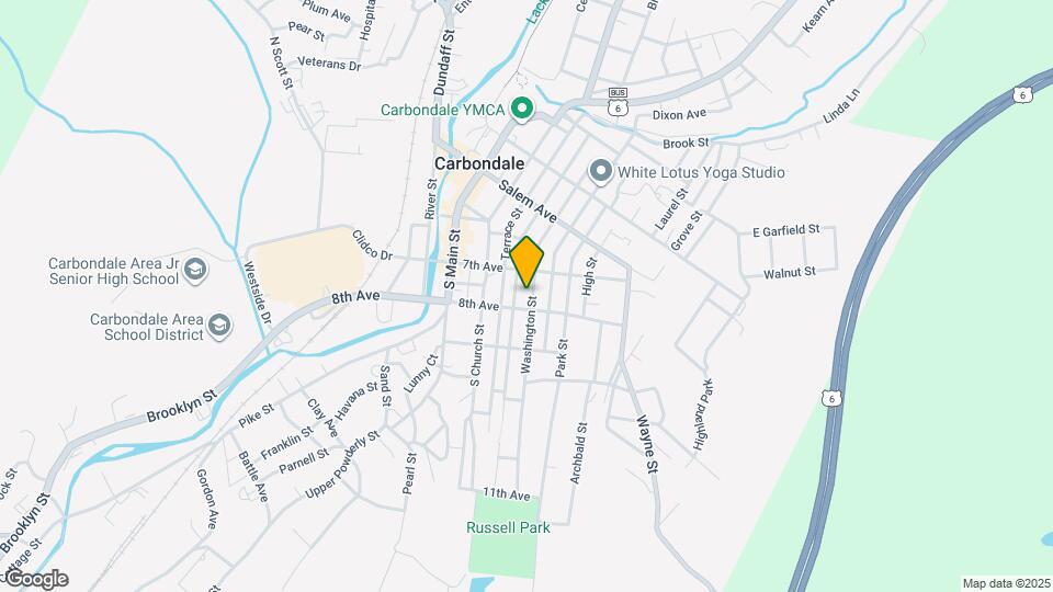 105 Washington St Map and Location Details