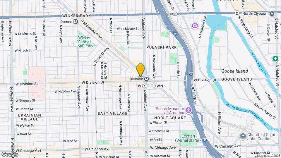 1624 W Division St, Unit 310 Map and Location Details