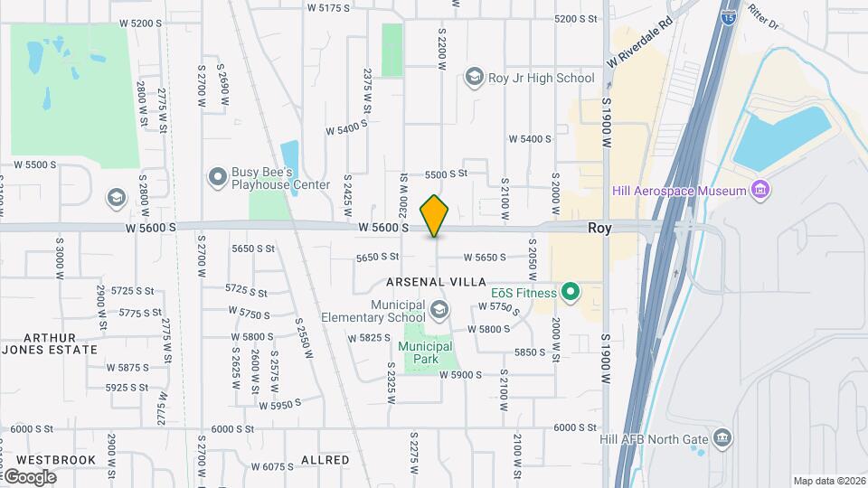 5635 S 2200 W, Unit Roy Apartment Map and Location Details