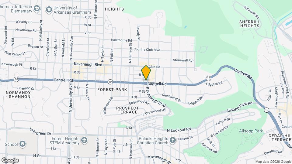 4901 Kavanaugh Blvd Map and Location Details