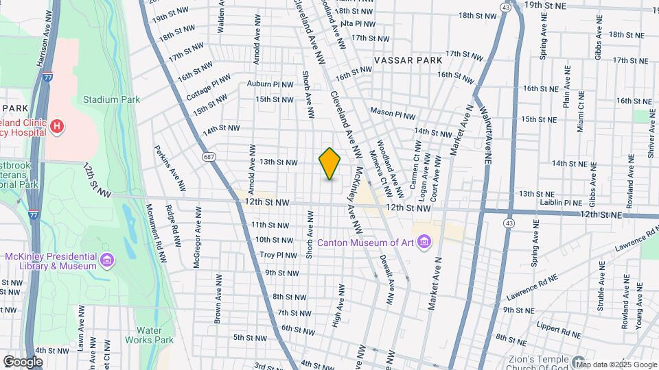 1231 Worley Ave NW Map and Location Details