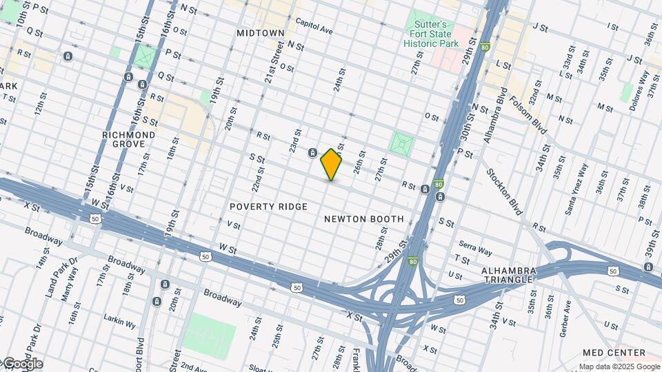 2500 S St Mapa y Detalles de la Ubicación