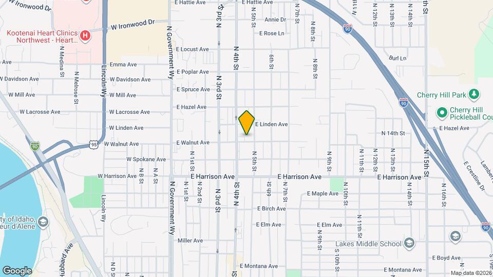 413 E Walnut Ave Map and Location Details