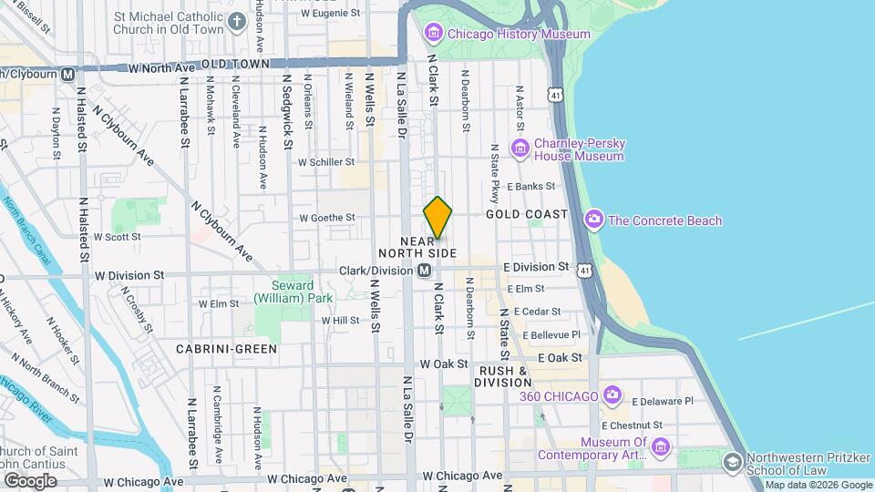 1218 N Clark St Mapa y Detalles de la Ubicación