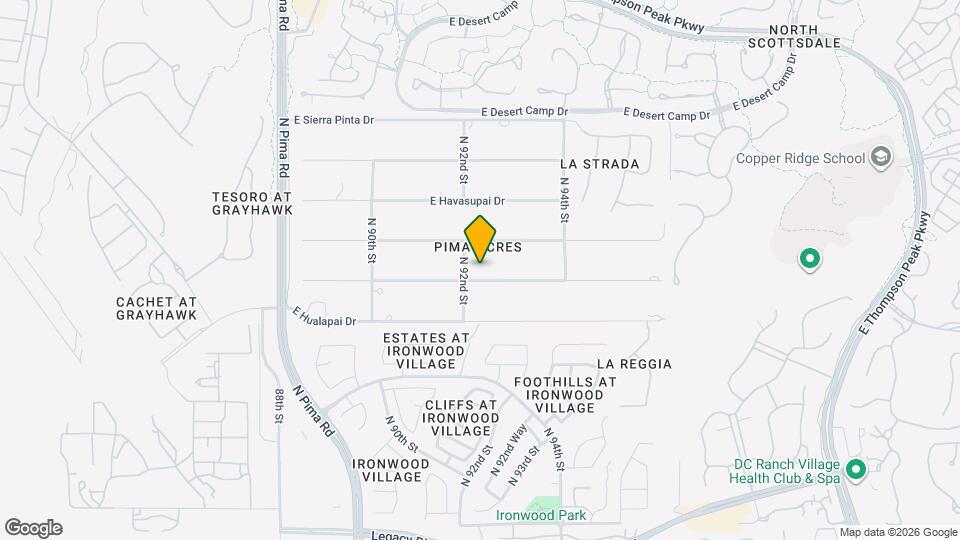 9202 E Rimrock Dr Map and Location Details
