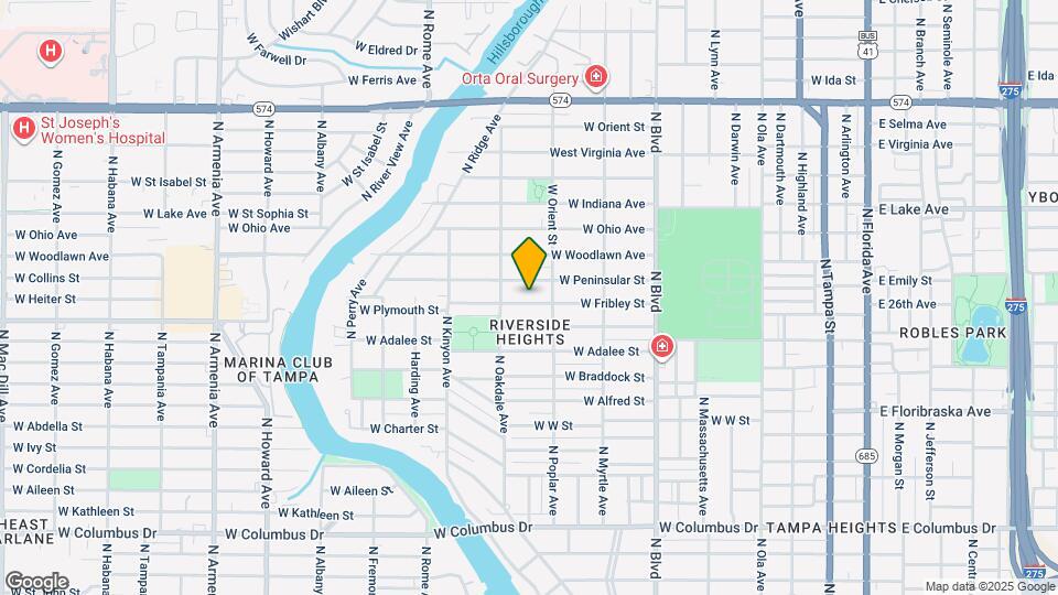 909 W Fribley St Map and Location Details