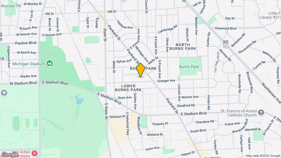 1119 Granger Ave-Unit -1119GR Map and Location Details