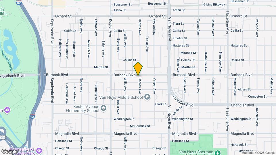 14710 Burbank Blvd Map and Location Details