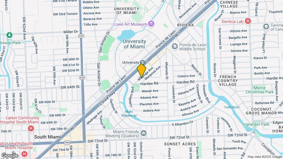 1239 Mariposa Ave Map and Location Details
