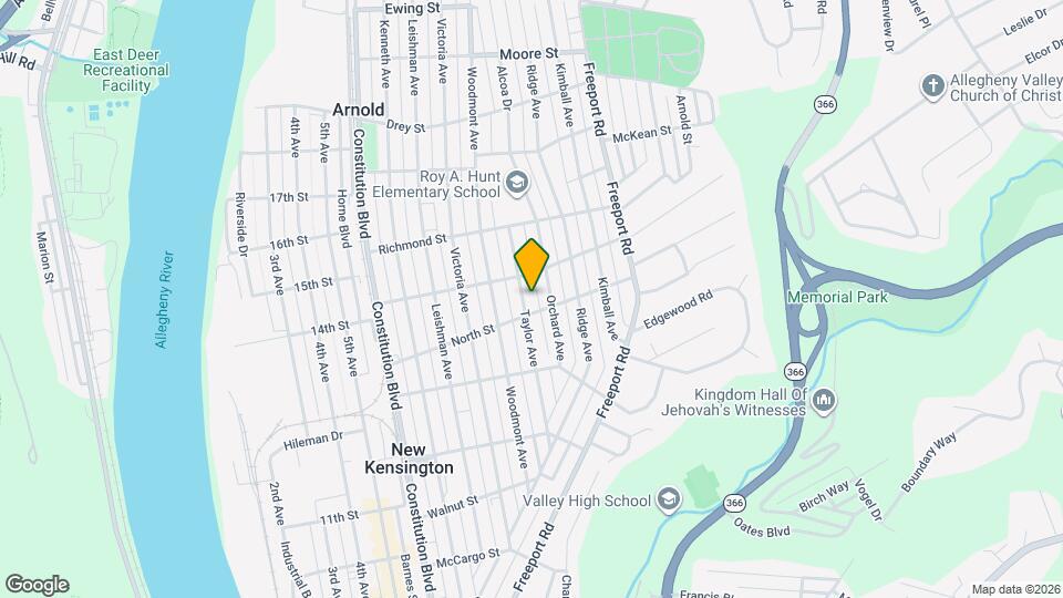 1406 Taylor Ave Map and Location Details