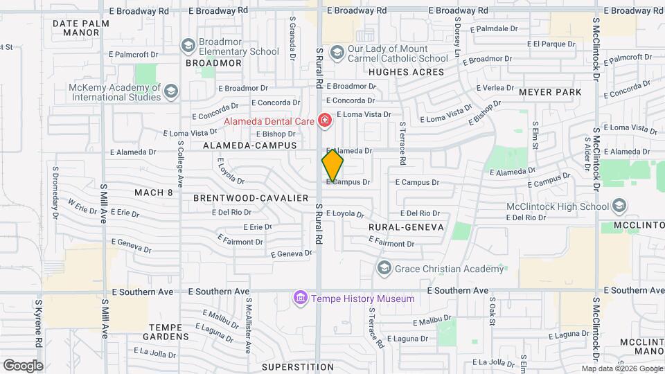 915 E Campus Dr Map and Location Details