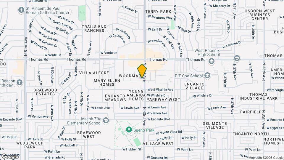 2648 N 43rd Ave Map and Location Details