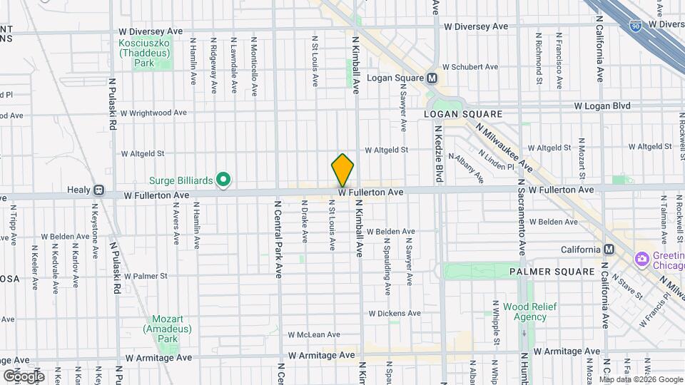3411 W Fullerton Ave Map and Location Details
