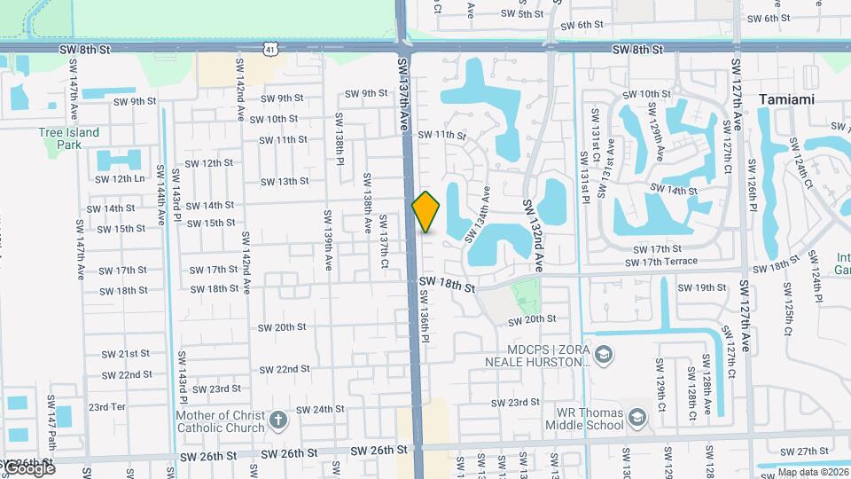 1607 SW 136th Pl Map and Location Details