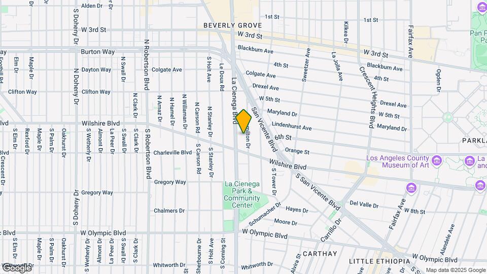 121 N Hamilton Dr Mapa y Detalles de la Ubicación