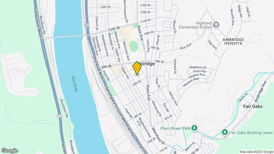 625 Glenwood Ave Map and Location Details