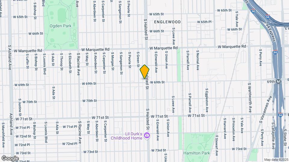 6858 S Halsted St Mapa y Detalles de la Ubicación