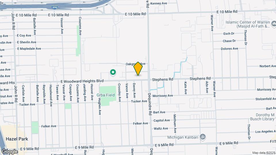1771 E Woodward Heights Blvd Map and Location Details