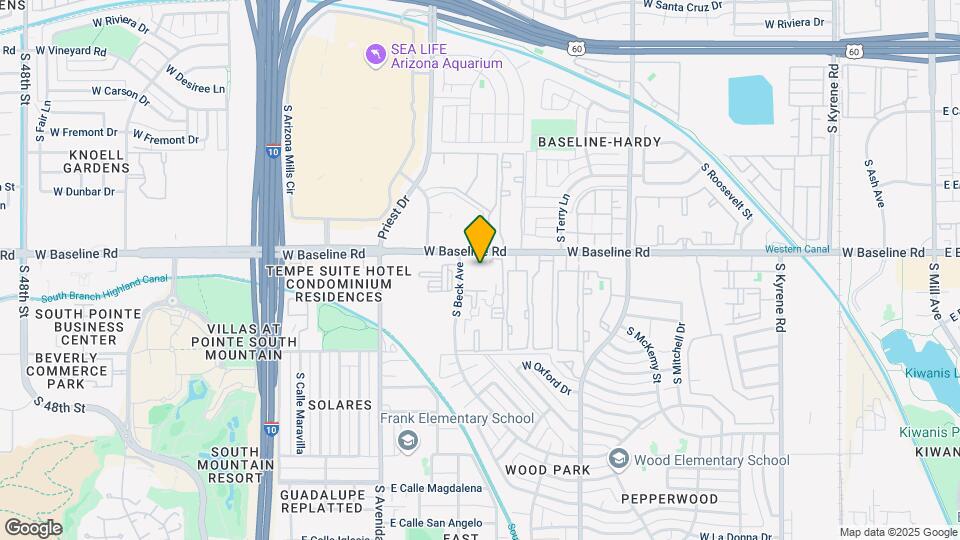 1335 W Baseline Rd Mapa y Detalles de la Ubicación