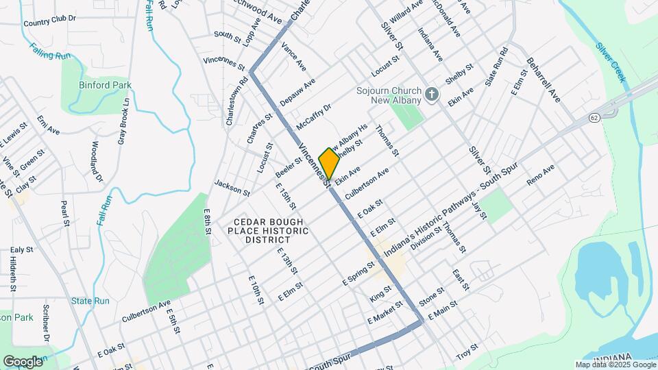 812 Vincennes St Map and Location Details