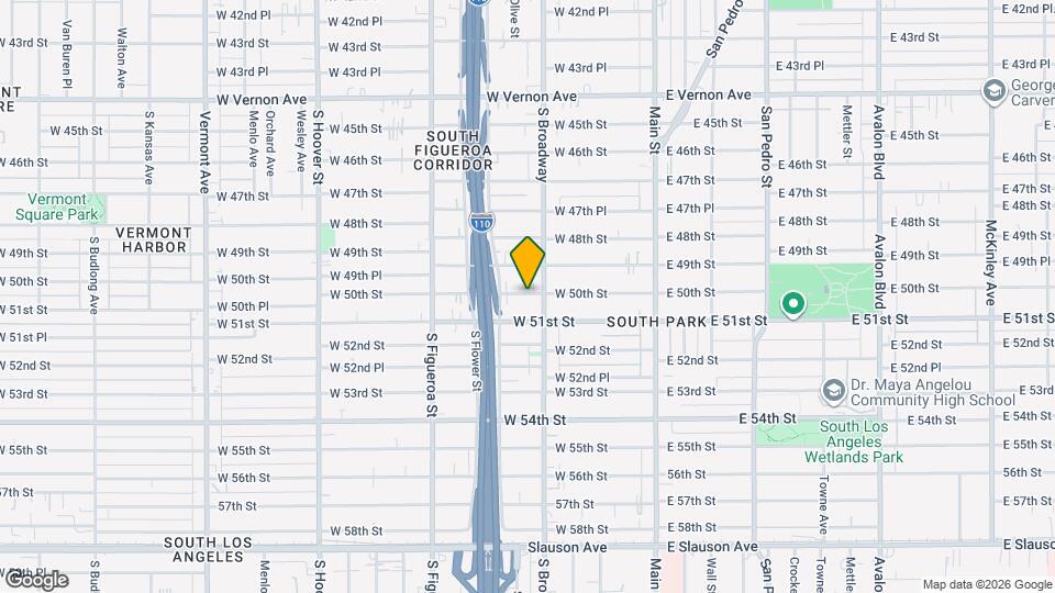316 1/2 W 50th St- Map and Location Details