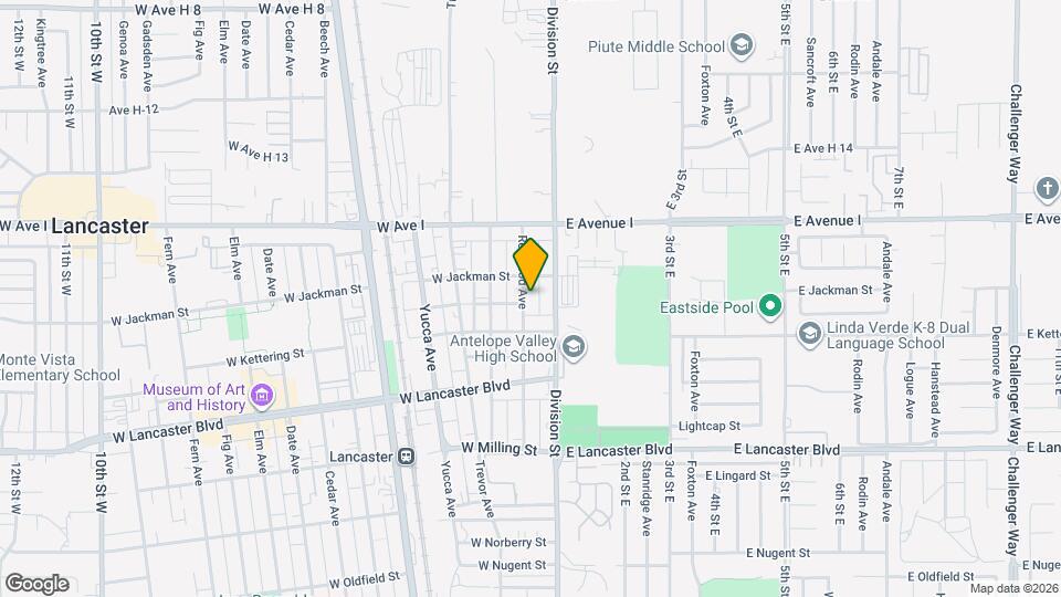 45034 Redwood Ave Map and Location Details