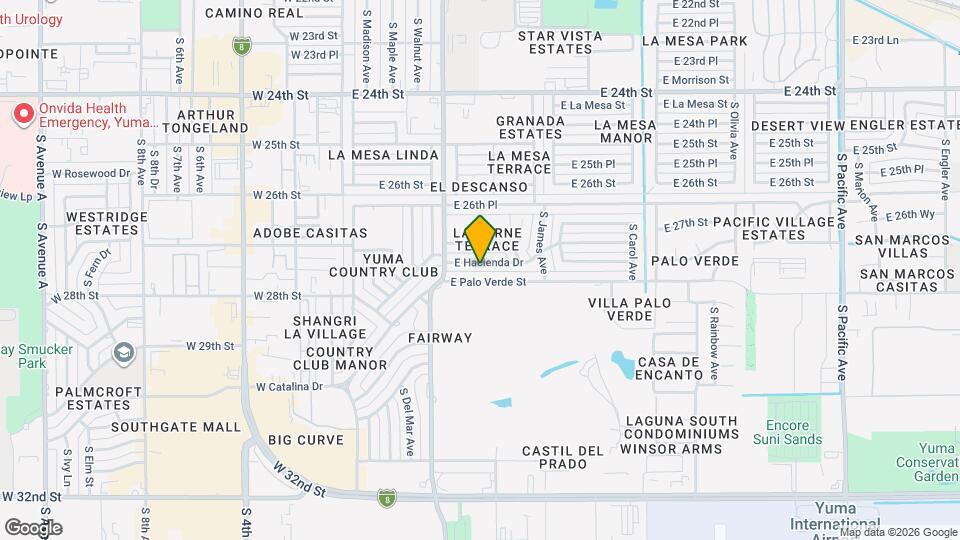 611 E Hacienda Dr Map and Location Details