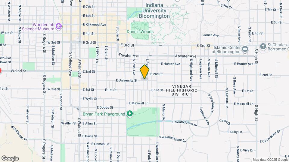 726 E University St Map and Location Details