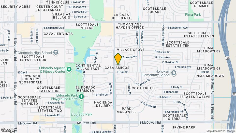 8046 E Oak St Map and Location Details
