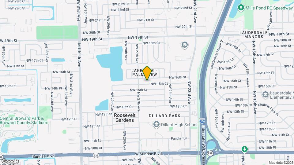 2601 NW 15th Ct Map and Location Details